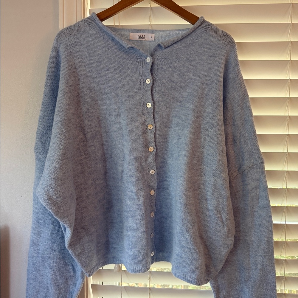 TALULAH Isla Cardigan in Sky Blue